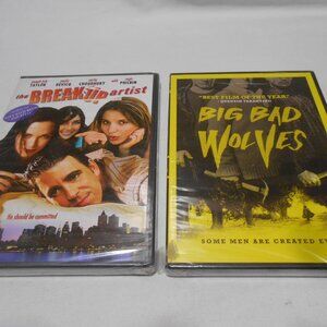 2 NEW SEALED DVDs BIG BAD WOLVES QUENTIN TARANTINO & THE BREAKUP ARTIST NR 🌟